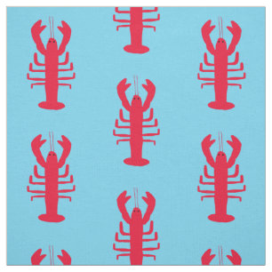 Lobster Print Fabric