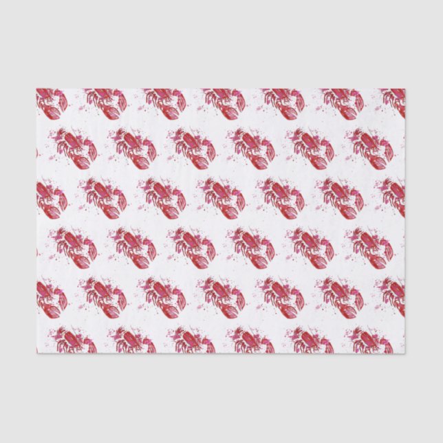 Lobster Print Tissue Paper (Front)