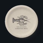 Lobster | Seafood Boil Custom Paper Plate<br><div class="desc">Custom plates for your next lobster boil,  bake,  barbecue or seafood event.</div>