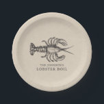 Lobster | Seafood Boil Custom Paper Plate<br><div class="desc">Custom plates for your next lobster boil,  bake,  barbecue or seafood event.</div>