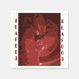 Lobster Seafood Graphics Napkin