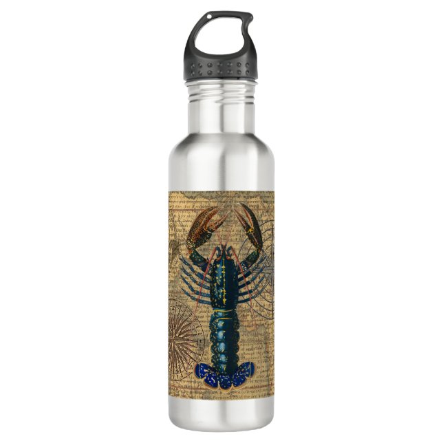Lobster Shellfish Seafood Maine Classic Ocean 710 Ml Water Bottle (Front)