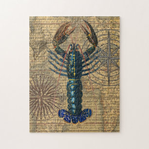 Lobster Shellfish Seafood Maine Classic Ocean Jigsaw Puzzle