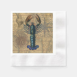 Lobster Shellfish Seafood Maine Classic Ocean Napkin