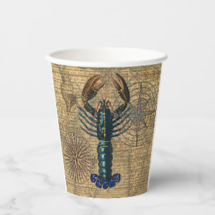 Lobster Shellfish Seafood Maine Classic Ocean Paper Cups
