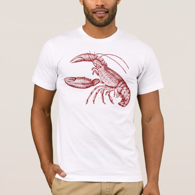 lobster shirt (white) (Front)