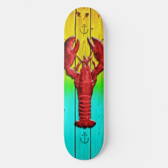 Lobster Skateboard Deck (Front)