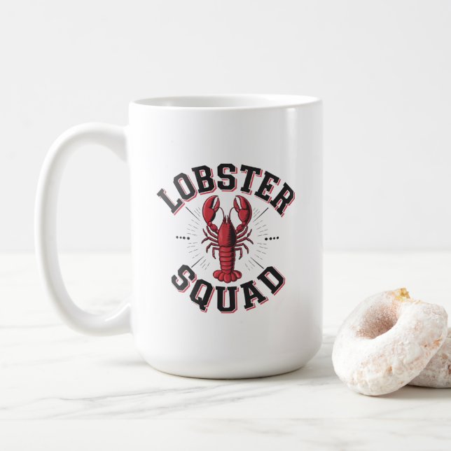 Lobster Squad Coffee Mug (With Donut)