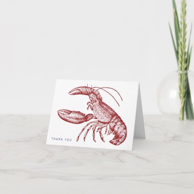 Lobster Thank You Card (Front)