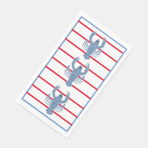 Lobster Topiary Ginger Jars  Paper Guest Towels Napkin