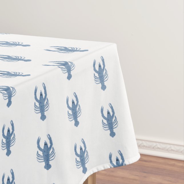 Lobster Topiary Ginger Jars  Tablecloth (In Situ)