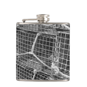 Lobster Trap Stack Hip Flask