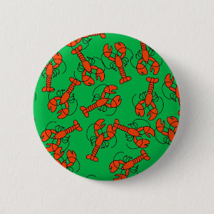 Lobster Wallpaper 6 Cm Round Badge
