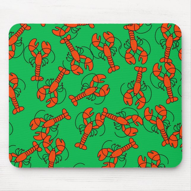 Lobster Wallpaper Mouse Pad (Front)