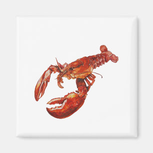 Lobster watercolor magnet