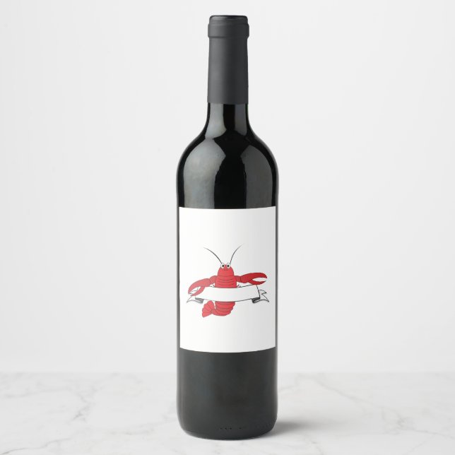 Lobster Wine Label (Front)