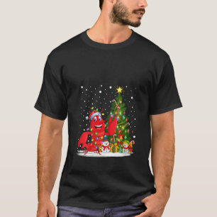 Lobster Xmas Tree Lighting Santa Lobster Christmas T-Shirt