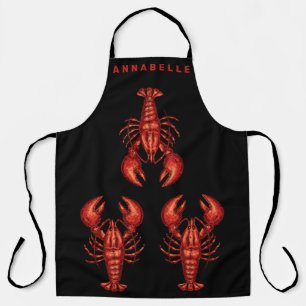 Lobsters Personalise Large Apron