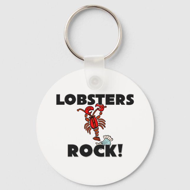 Lobsters Rock Key Ring (Front)