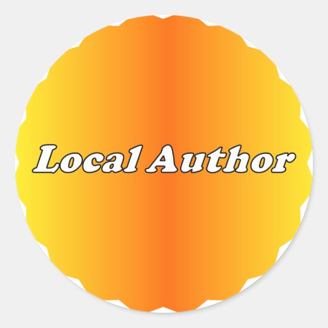 Local Author Sticker (Front)