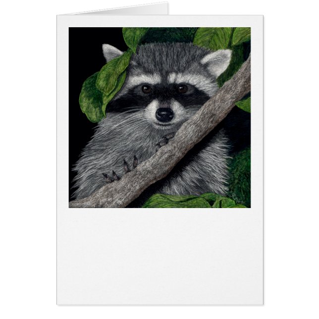 "Local Bandit" Racoon Card (Front)