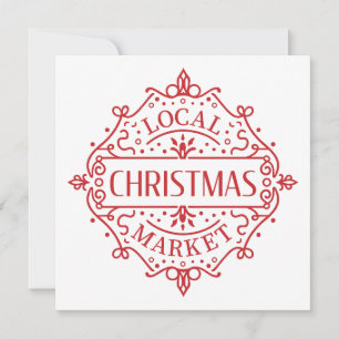 Local Christmas market Invitation