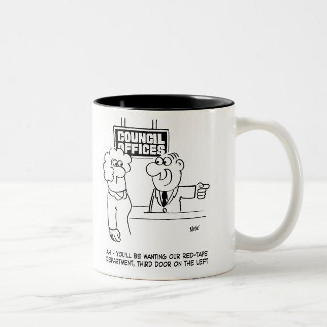 Local Council Red-Tape Department Two-Tone Coffee Mug (Right)
