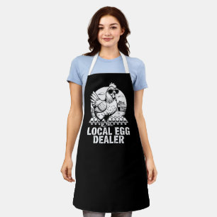 Local Egg Dealer Christian Farm Chicken Joke Apron