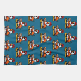 Local egg dealer, gansta, roster. tea towel