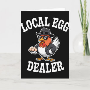 Local Egg Dealer Roster Easter Funny Chicken Farme Card