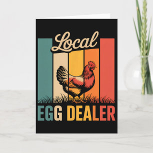 Local Egg Dealer Roster Easter Funny Chicken Farme Card