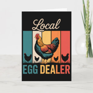 Local Egg Dealer Roster Easter Funny Chicken Farme Card