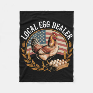 Local Egg Dealer Roster Easter Funny Chicken Farme Fleece Blanket