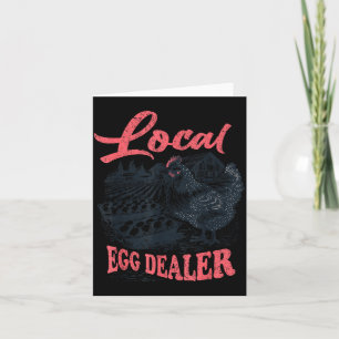 Local Egg Er Retro Chicken Funny Farmer Easter Adu Card