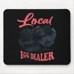 Local Egg Er Retro Chicken Funny Farmer Easter Adu Mouse Pad