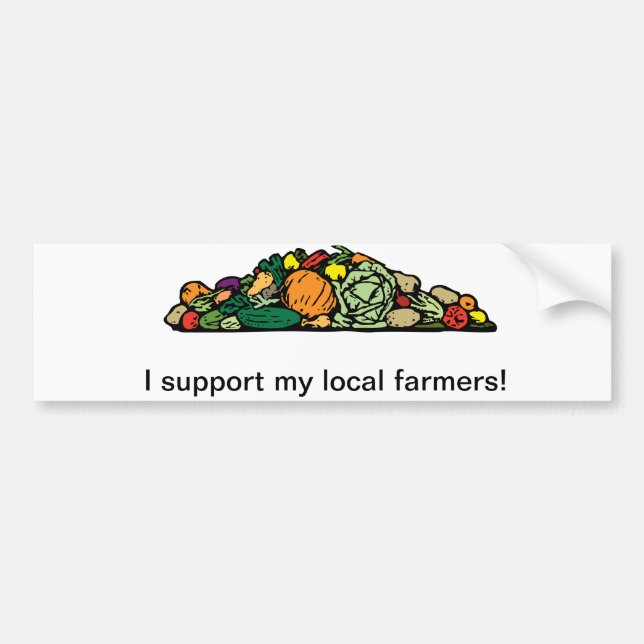 Local Farmer Bumper Sticker (Front)