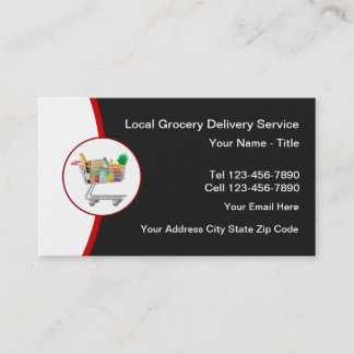Local Grocery Delivery Services Business Card