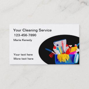 Local House Cleaning Service Business Card