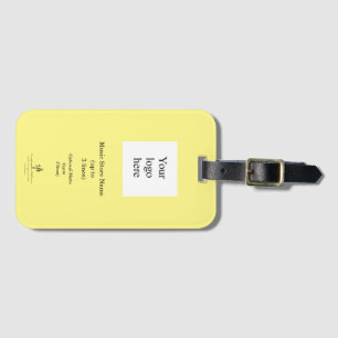 Local Music Store Lt. Yellow Logo Luggage Tag