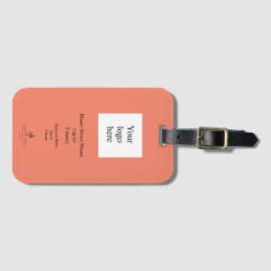 Local Music Store Salmon Logo Luggage Tag