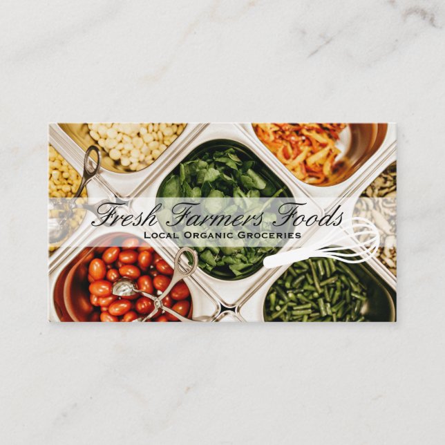 Local Organic | Farmers Groceries Business Card (Front)