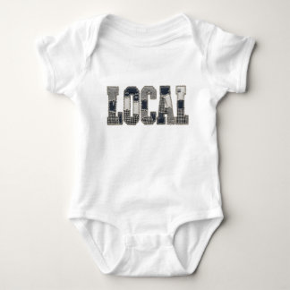 Local Patchwork PNG Vintage Typography Design Baby Bodysuit