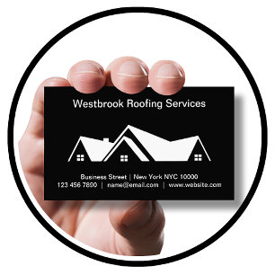 Local Roofing Service Business Card Template