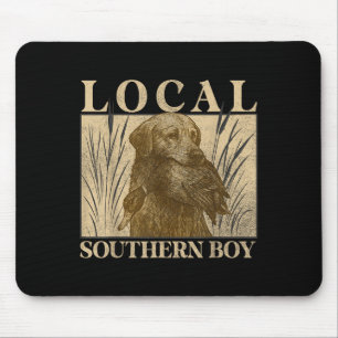 Local Southern Boy Duck Hunting Black Lab Outdoor Mouse Pad