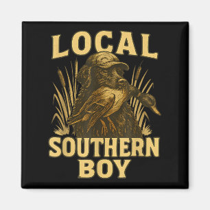 Local Southern Boy Duck Hunting Labrador Dog Rural Magnet