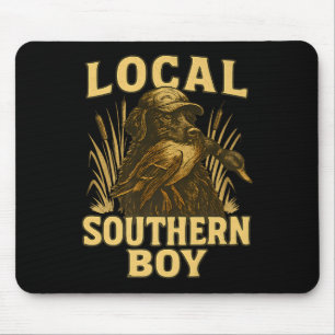 Local Southern Boy Duck Hunting Labrador Dog Rural Mouse Pad