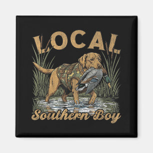 Local Southern Boy Duck Hunting Waterfowl Outdoor Magnet