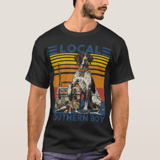 Local Southern Duck Hunting Dog Black T-Shirt