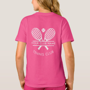 Local Tennis Club Name Team Logo Custom T-Shirt
