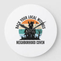 Local Witch Halloween Haunted House Retro Art